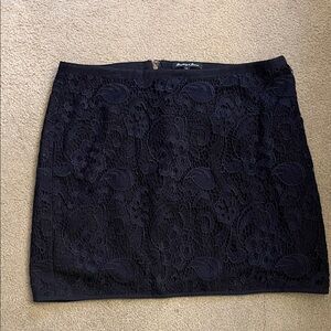 JCREW Broadway and Broome Navy Lace Miniskirt 6